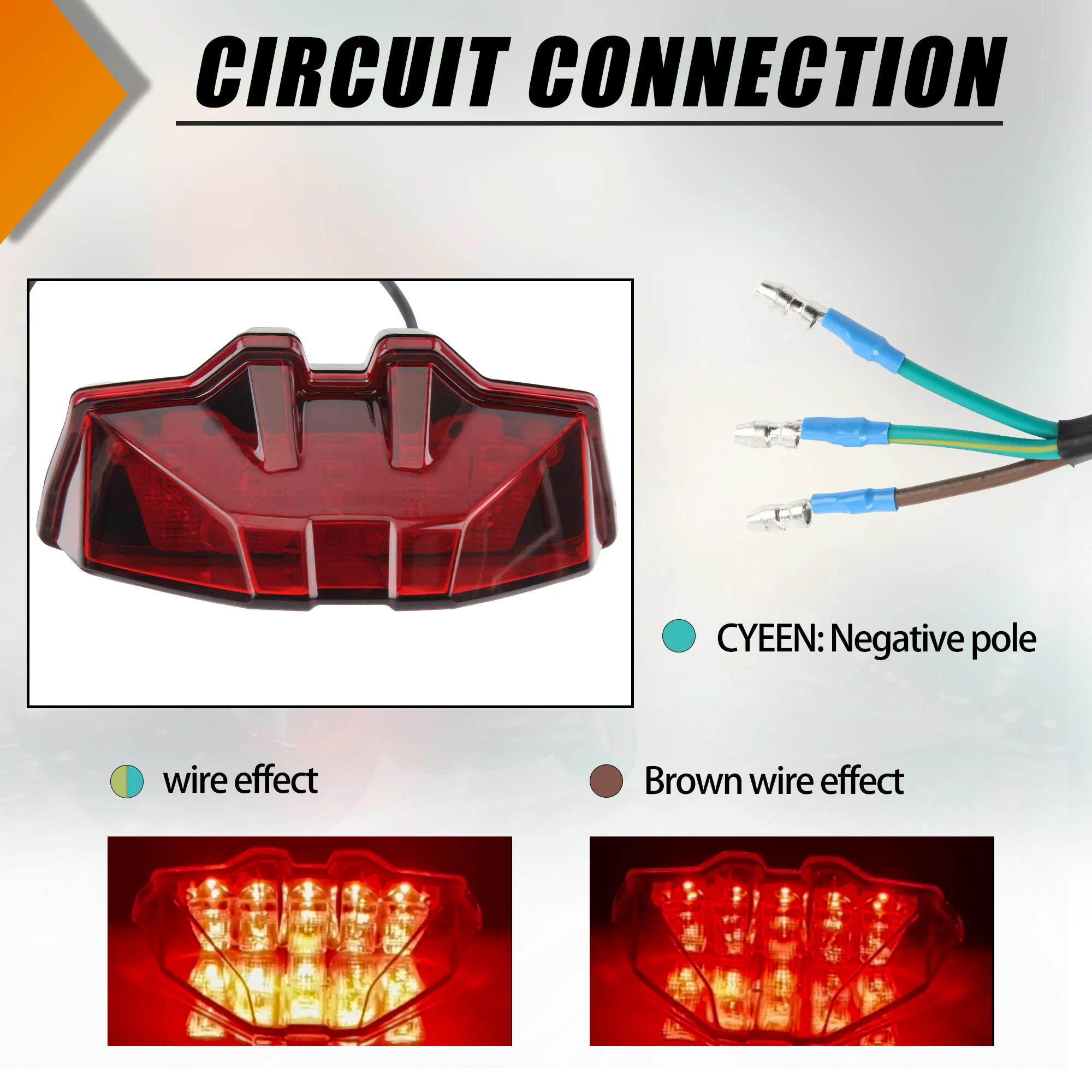 Tail Light For KTM SXF Motorcycle Taillight Brake Lamp EXC XCW XCF 150 250 300 350 450 500 530 2023 2024 Retrofit Accessories view 2