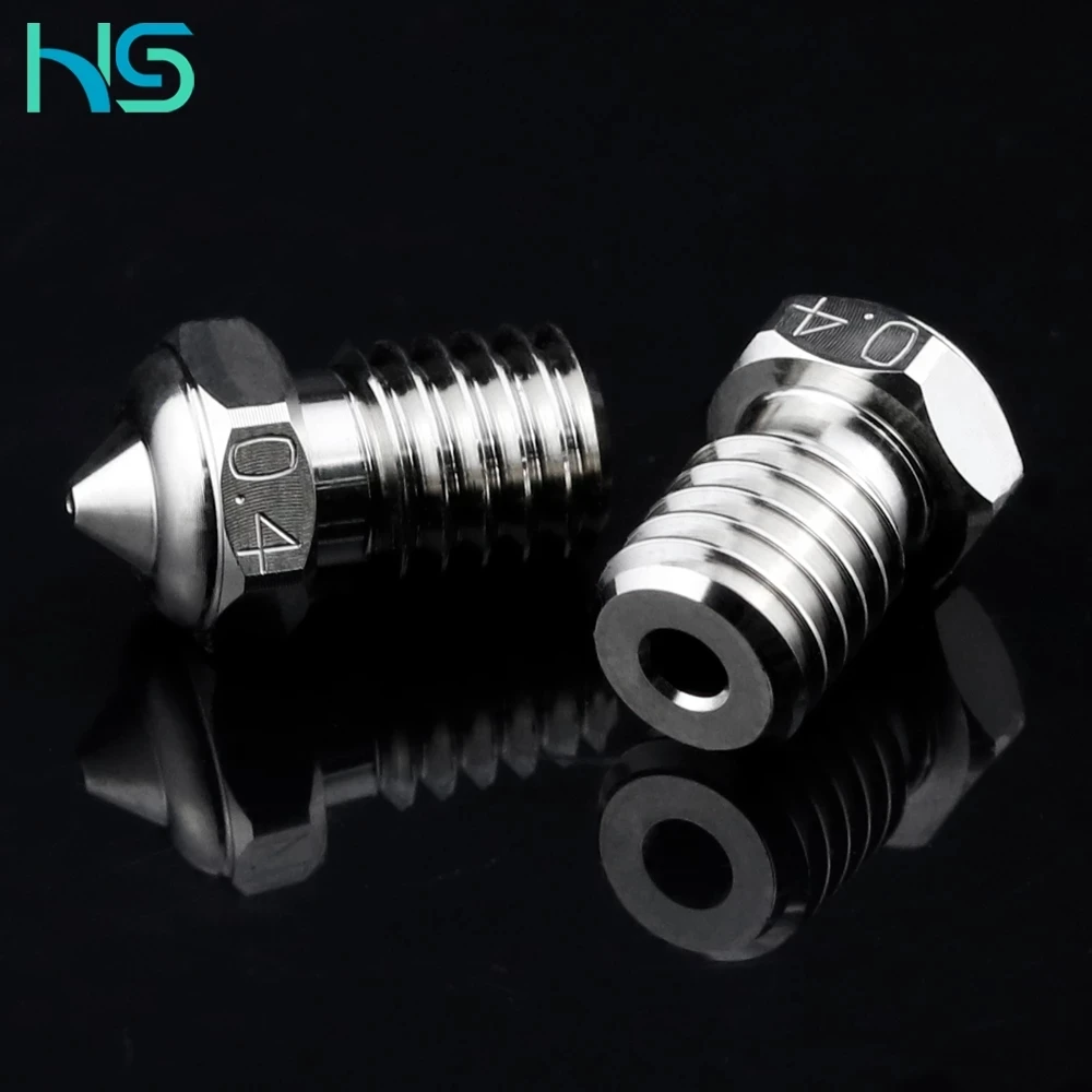 1/2PCS Copper Nozzle Plated Red Lizard K1 V6 Nozzle 0.4MM M6 Thread For E3D Dragon Hotend Ttan Extruder Prusa i3 MK3 Voron 0.1