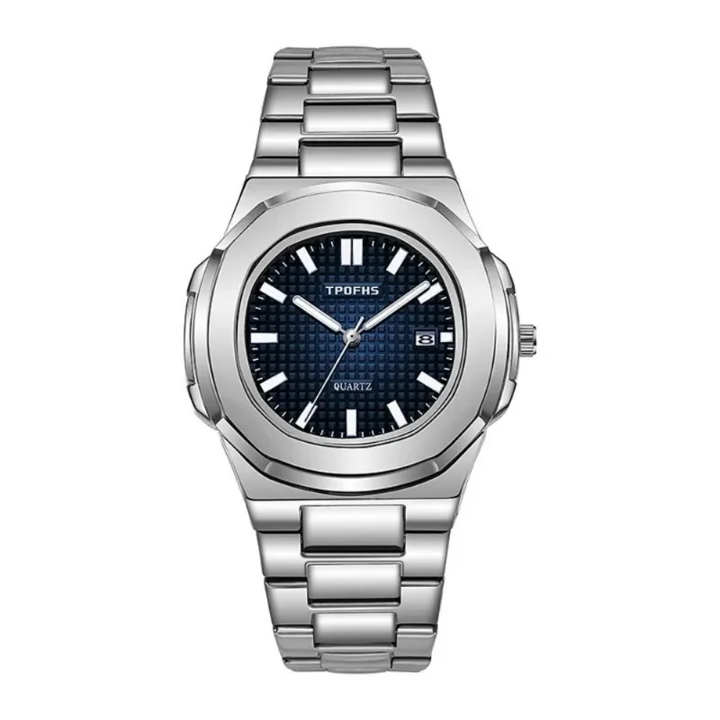 Montre à quartz étanche pour homme, bracelet en acier Shoous, horloge simple Nautilus, montres de sport et d'affaires, calendrier, zones masculines, vente