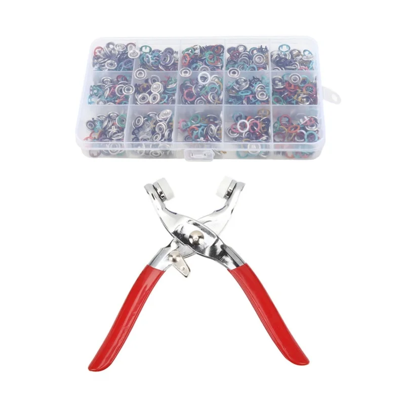 200 Sets Metal Snaps Buttons With Fastener Plier Snaps Buttons Kit For Crafts Clothes Hats And Sewing