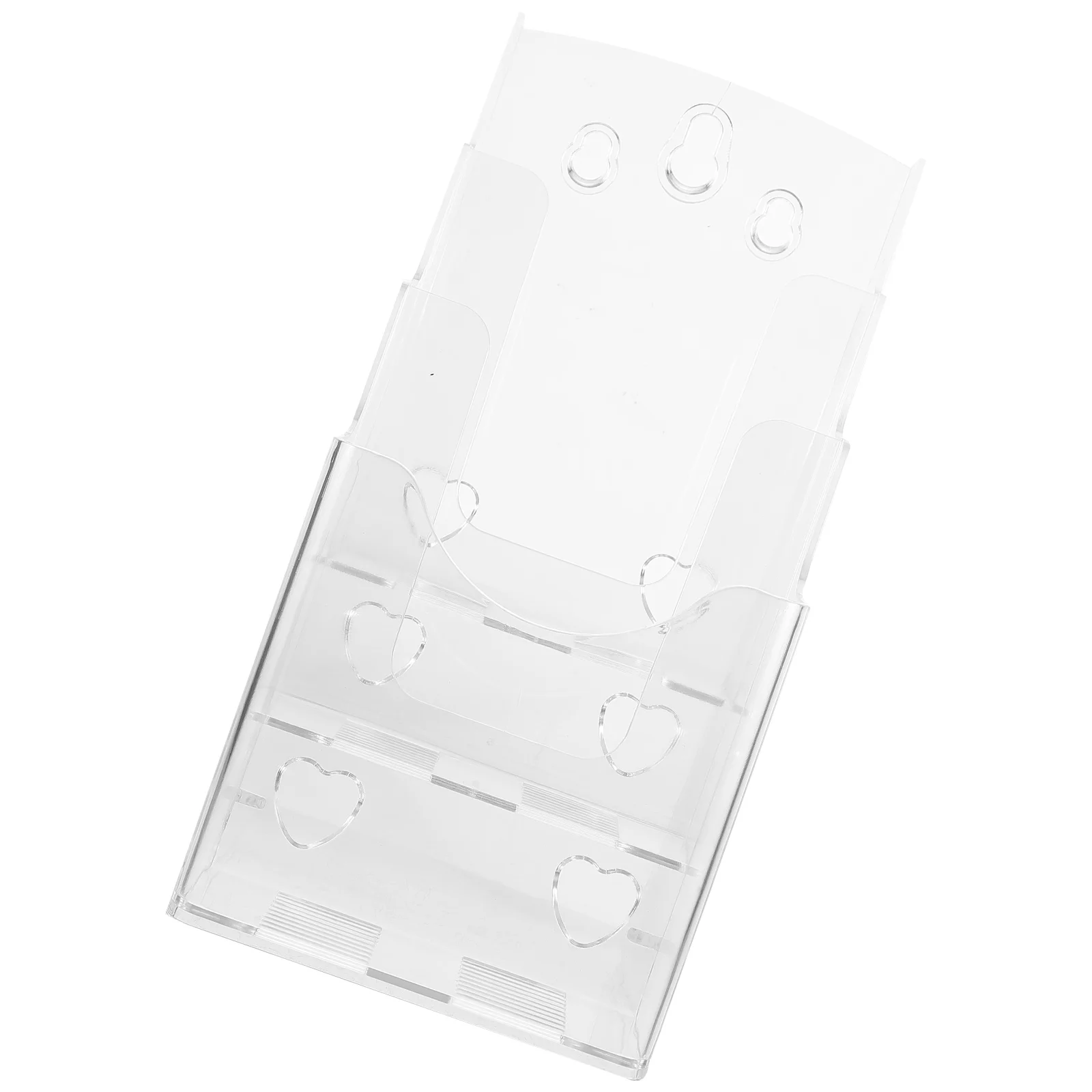 Sticker Display Stand Folding Rack Flyer Holder Manager Clear Pamphlet Transparent Acrylic Brochure