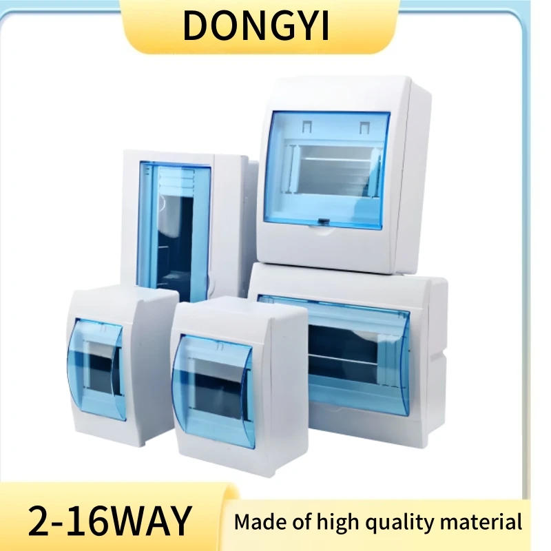 DONGYI Home Electrical Adjustable HT Series Distribution Box PC Plastic Indoor Plastic Waterproof Distribution Box 2-16Way