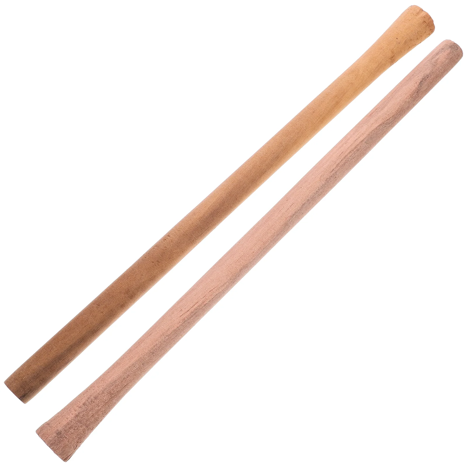 2 Pcs Solid Wood Handle Hoe Replacement Long Outdoor Broom Wooden Handles Parts Garden