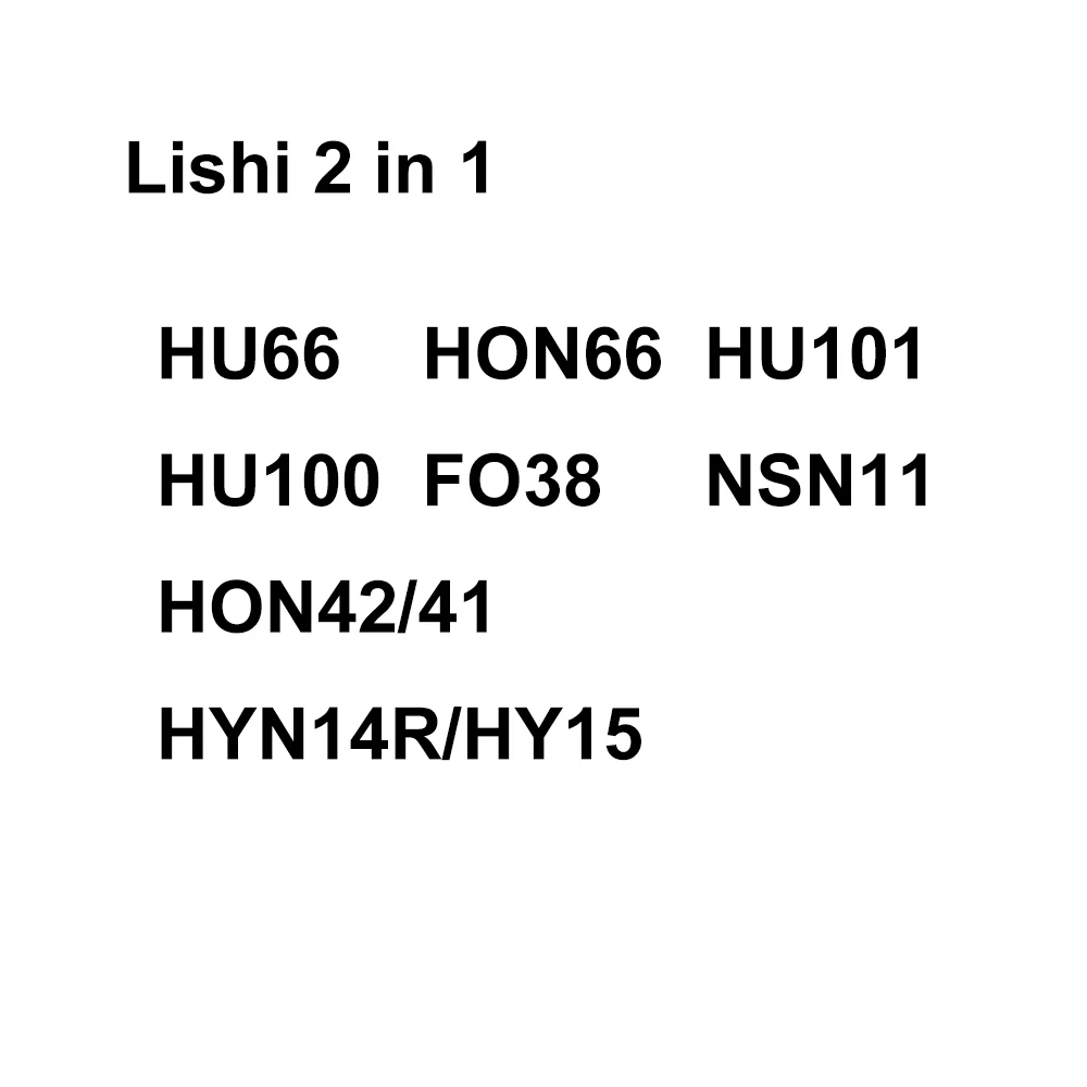 Lishi HU66 Decoder 2 in 1 Lishi tool HU66 HON66 HU101 HU100 FO38 NSN11 HON42/41 HYN14R/HY15