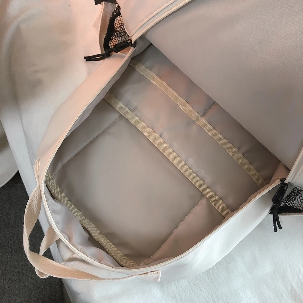 Zaini multitasche in nylon Zaino casual Borsa da scuola per ragazza di grande capacità Zaino per laptop per studenti delle scuole superiori Dolce Bookbag