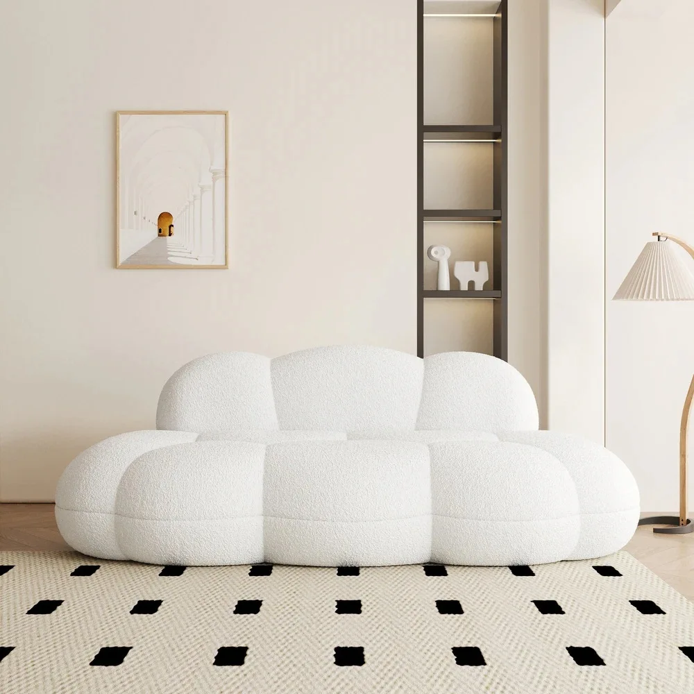 Cloud sofa small apartment living room fabric sofa