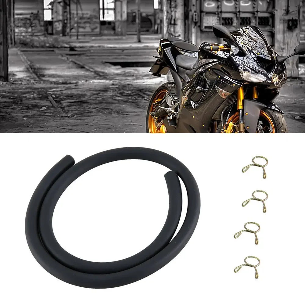 

50cm 4.5mm*8mm Fuel Tube Hose Line Black Petrol Pipe Parts Motorcycle Dirt Bike ATV Gas Oil Tube Bike Motorcycle Accessories