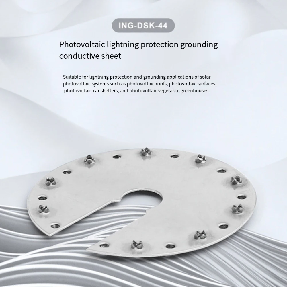 

Photovoltaic Grounding Plate Made of Stainless Steel for Secure Solar Panel Installation Compatible with Various Rail Types