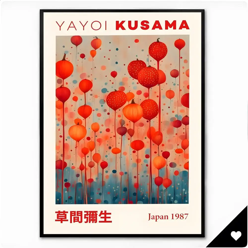 Person Artist Yayoi Kusama Poster Premium HD Decor Wall Art for Interior Room Makeover Home Accents Gift