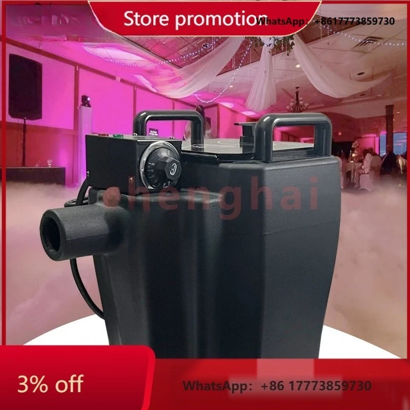 

CHKJ-NEW20253500W Low Lying Fog Smoke Machine Dry Ice Cloud Fog for Wedding Parties Manual Control Electric Source Metal Materia