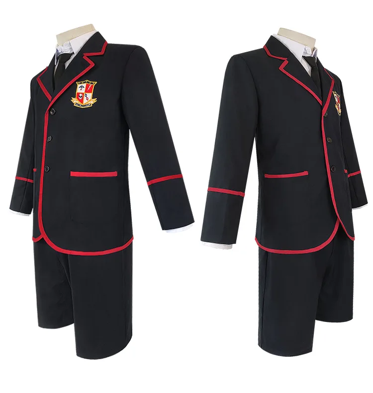 Uniforme scolaire de l'académie des parapluies pour hommes et femmes, costume d'anime d'Halloween, tenues de cosplay référer, ensemble complet de fête de carnaval