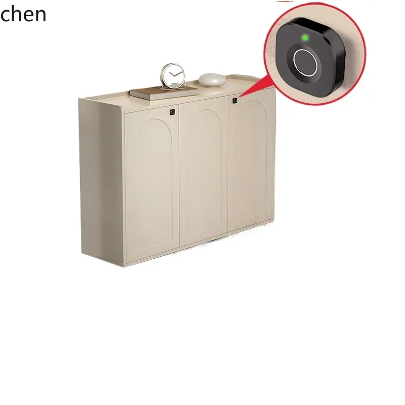

ZML corridor shoe cabinet with lock outdoor anti-theft corridor entry fingerprint lock removable shoe cabinet