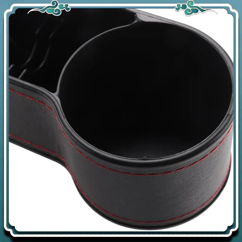 منظم حشو مساحة مقعد السيارة الفاخر، صندوق تخزين المقعد الأمامي للسيارة مع حامل أكواب، صندوق تخزين إضافي لوحدة التحكم في السيارة، قطعتان Dur