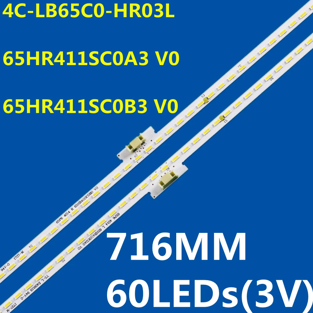 

10kit LED Backlight Strip For 65T3S 65C66 65C68 65Q9 65Q2M L65P6US 65Q960C 65U7900C 4C-LB65C0-HR03L 65HR411SC0A3 65HR411SC0B3 V0