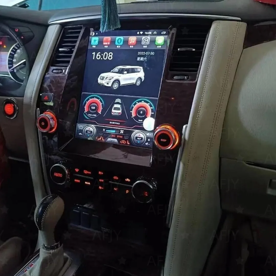 For Nissan Armada Patrol Y61 Y62 For Infiniti QX80 QX56 2010-2020 Carplay 12.1inch Android Screen Car GPS Navi Multimedia Stereo