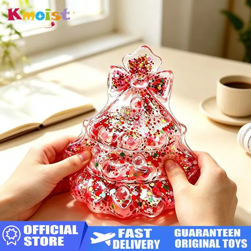 Christmas Tree Fun Soft Press Toy Slow Rising Stress Relief Fidget Toy Anti Anxiety Sensory Focus Fidget Toys for Adult Gifts