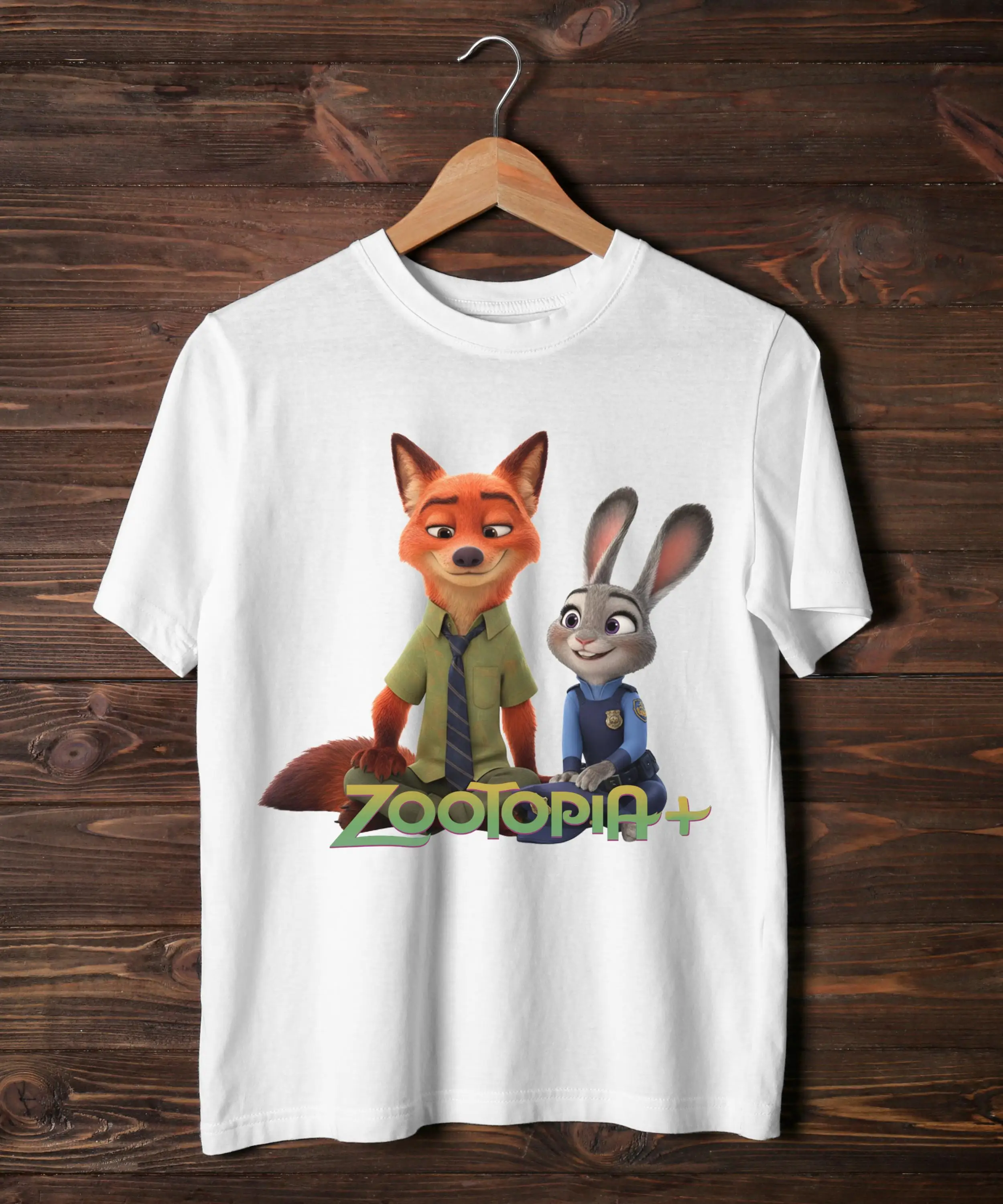 تيشيرتات بتصميم Zootopia Nick and Judy مناسبة لكل من الأولاد والبنات مثالية لملابس الوالدين والطفل والهدايا