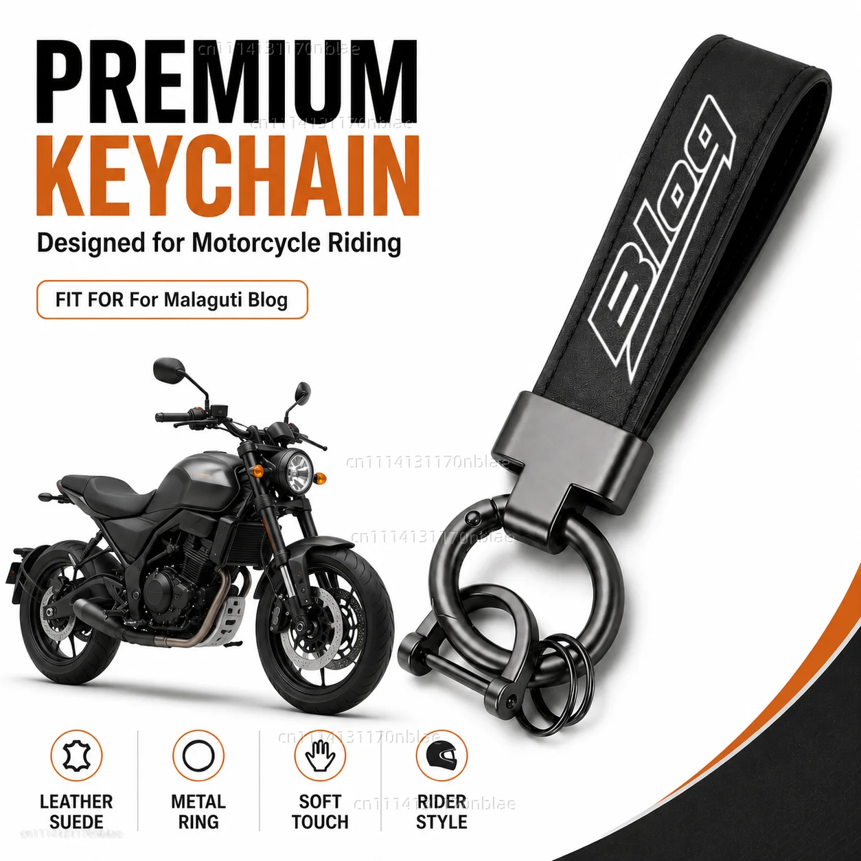 Porte-clés en cuir et daim de haute qualité, porte-clés de moto pour Malaguti Blog 2009 – 2015, accessoires durables pour motocycliste