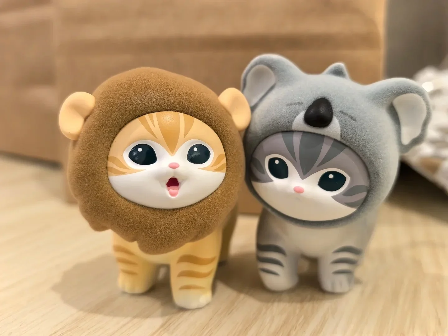 Miniso Mofusand – boîte aveugle de série de fête moelleuse, jouet mignon, Figurines de dessin animé Kawaii, jouets de collection, boîte mystère, cadeau d'anniversaire pour enfants