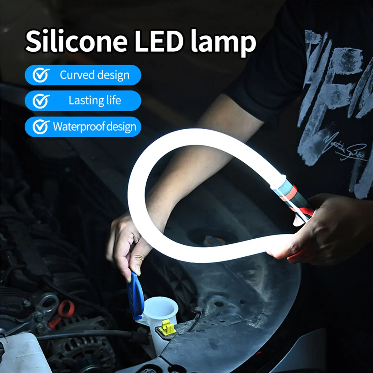 Flexible LED Handheld Light Stick High Lumens LED Flashlight Stick Professional Work Light Portable Tool For Car Repair