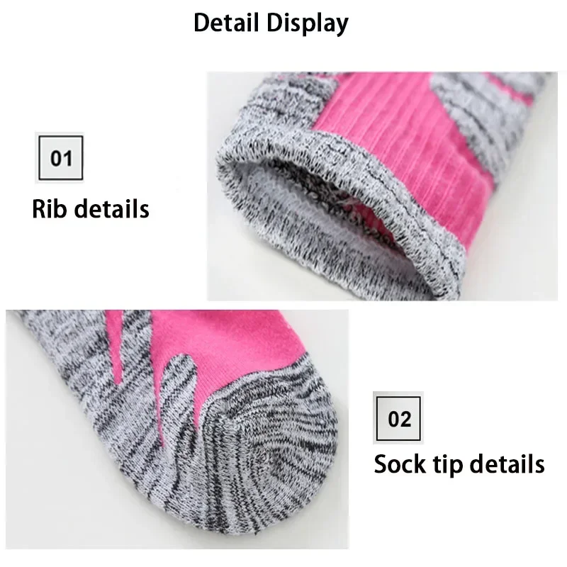 2025 New Autumn/Winter Long Tube-shaped Ski Socks Outdoor Mountaineering Hiking Socks Thickened Thermal Snow Stockings Women Men