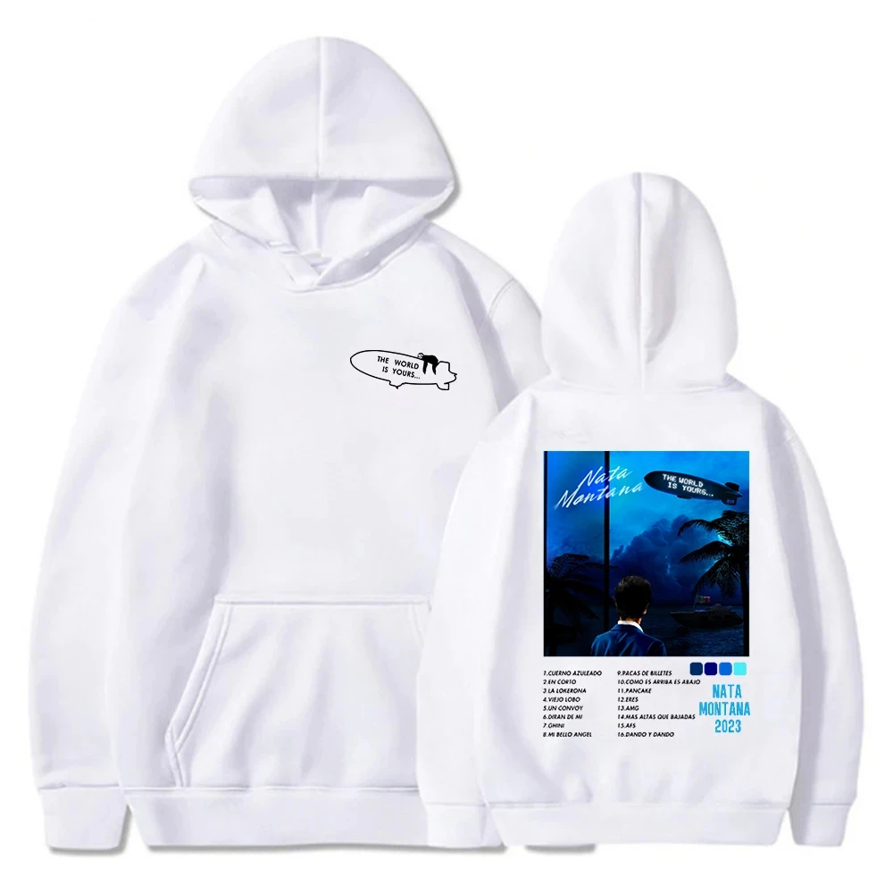 

2025 Natanael Cano Nata Montana Hoodie Pop Singer Product Long sleeved Clothing Women's Hooded Sweatshirt Hip Hop Sweatshirt