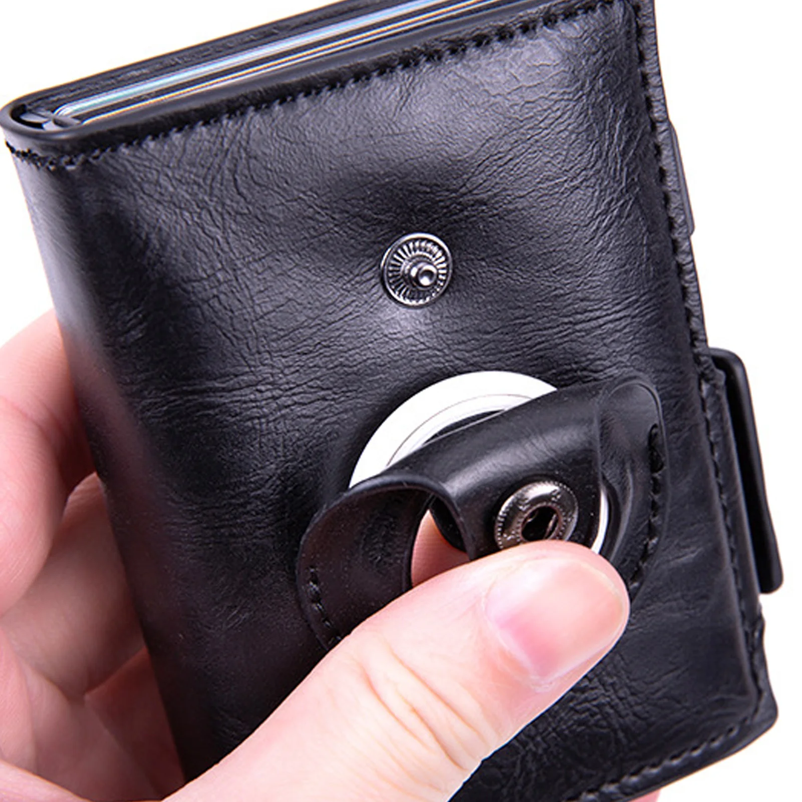 Clip de billetera multifunción para localizador IOS, Clip de billetera pequeño seguro para hombre, tarjeta bancaria, billete, pasaporte