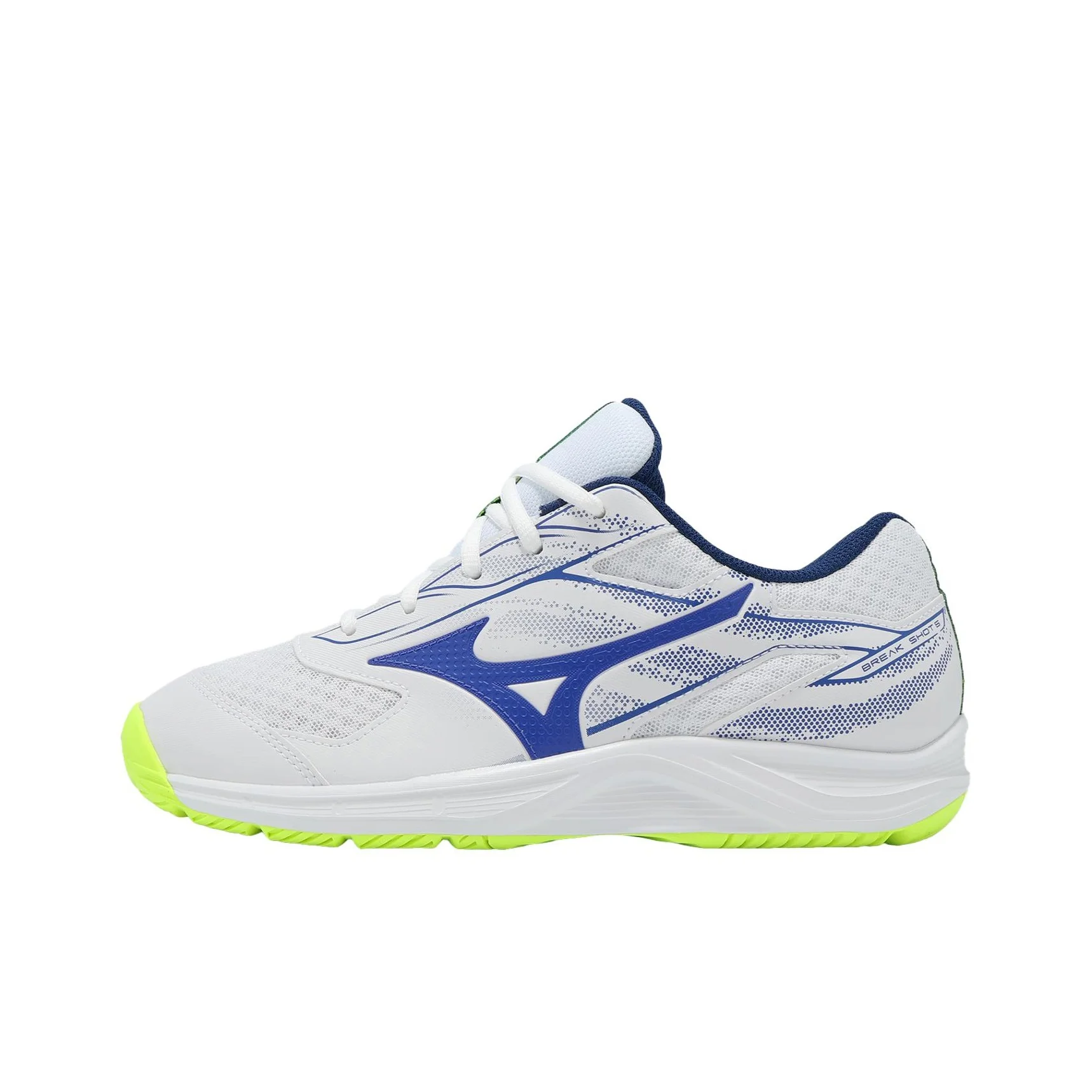Mizuno BREAK SHOT 5 AC Breathable Low top Tennis Shoes Unisex White Blue 61GA254020