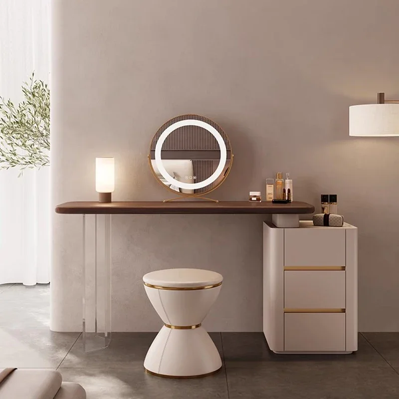Italian Minimalist Dressing Table Bedroom Drawer Girls Storage Dressing Table Makeup Vanity Penteadeira Para Quarto Furniture