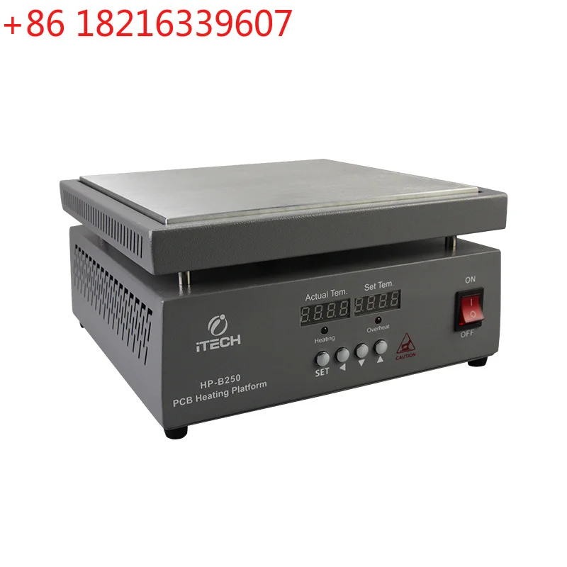 ITECH HP-B180 Pcb Heating Platform 180x100mm 350W Heating Table Equipment Digital Display Temperature Preheating Platform