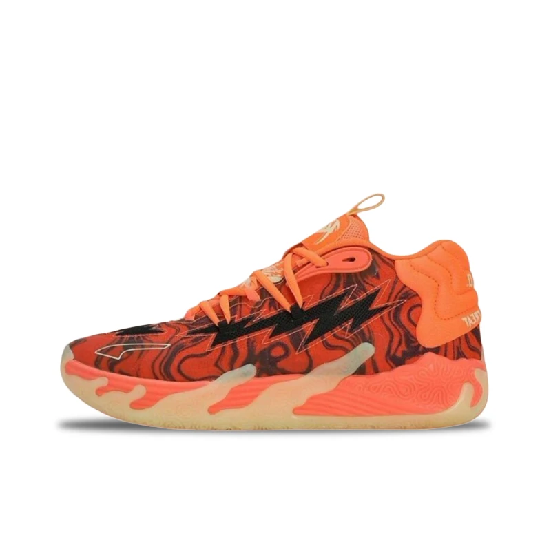 Puma MB.03 Stylish, Soft, Comfortable, Non-Slip, Supportive, Durable Low-Top Basketball Shoes (Unisex, Orange)  311176-01