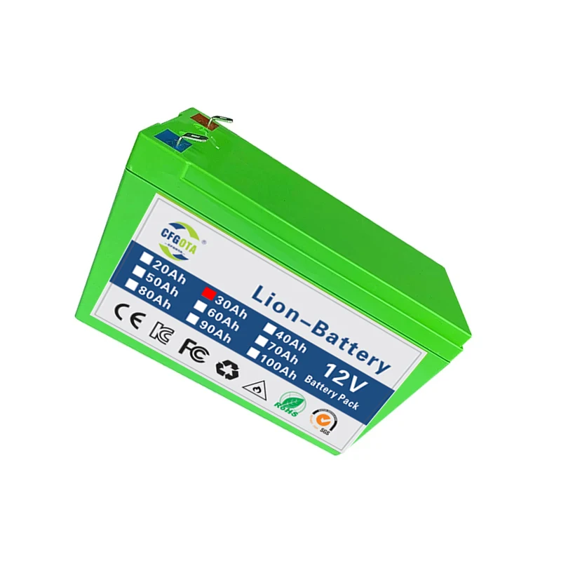 Batterie au lithium aste pour éclairage électrique, batterie de stockage solaire, chargeur 3A, 12V, 18650, 18650