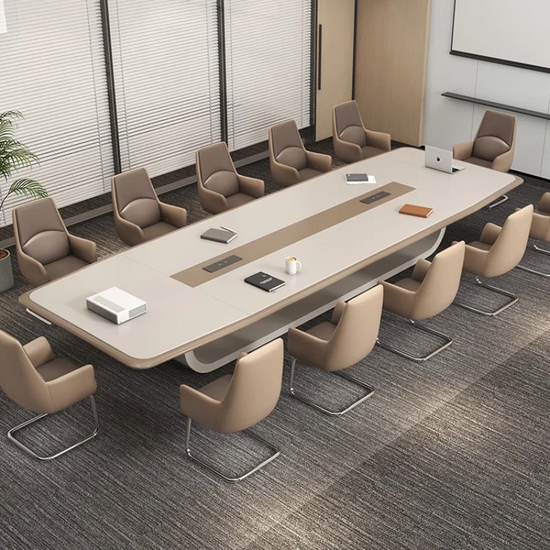 Modern minimalist meeting room training table and chair combination office negotiation table meeting table