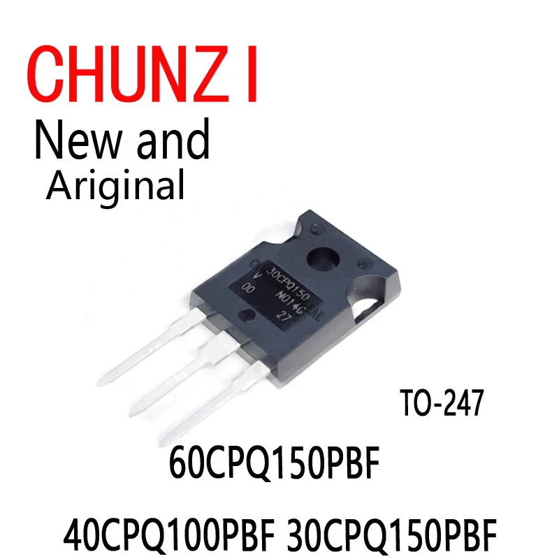 5pcs New and Original Schottky Rectifier Diode 150V 60A 60CPQ150 40CPQ100 30CPQ150 TO-247 60CPQ150PBF 40CPQ100PBF 30CPQ150PBF