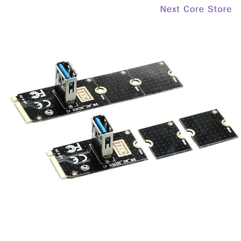 

[NC]1Pcs DIY Mining Pcie Riser Card NGFF M.2 To USB3.0 PCI-E X16 Slot Transfer Card VGA Extension Cable Adapter Accessories[NC]