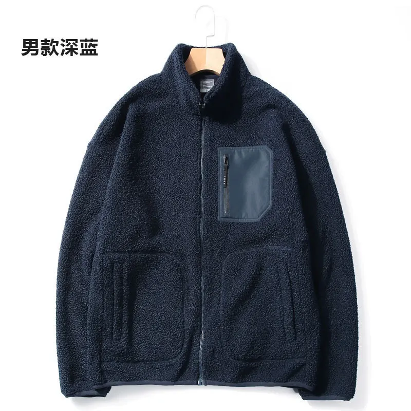 

Мужская куртка из шерпа, женское флисовое пальто, зимняя теплая плюшевая ламинированная повседневная верхняя одежда, утолщенная флисовая куртка для мужчин и женщин