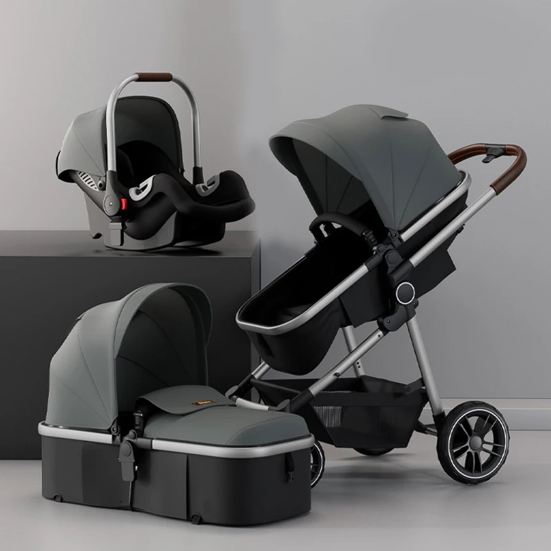 High quality High cost-effectiveness baby products baby strollers foldable 3 in 1 baby pram with carseat