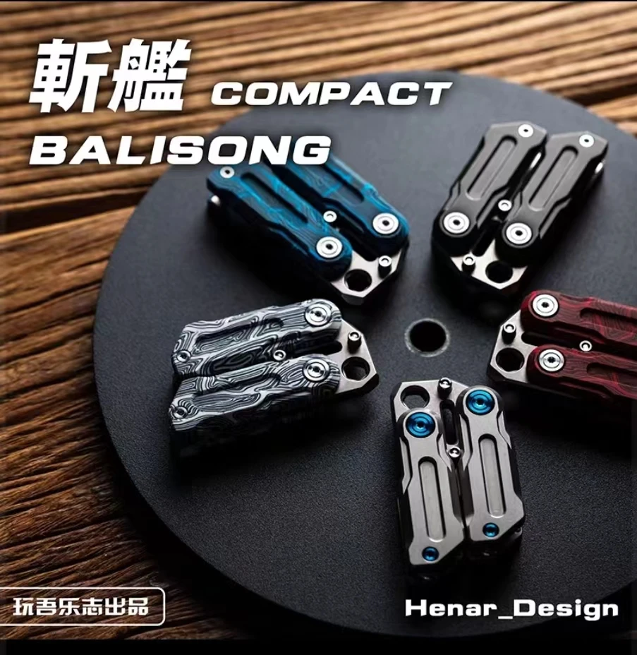 WANWU EDC Compact Finger Spinner Titanium Alloy G10 Bottle Opener Crowbar Stress Toy