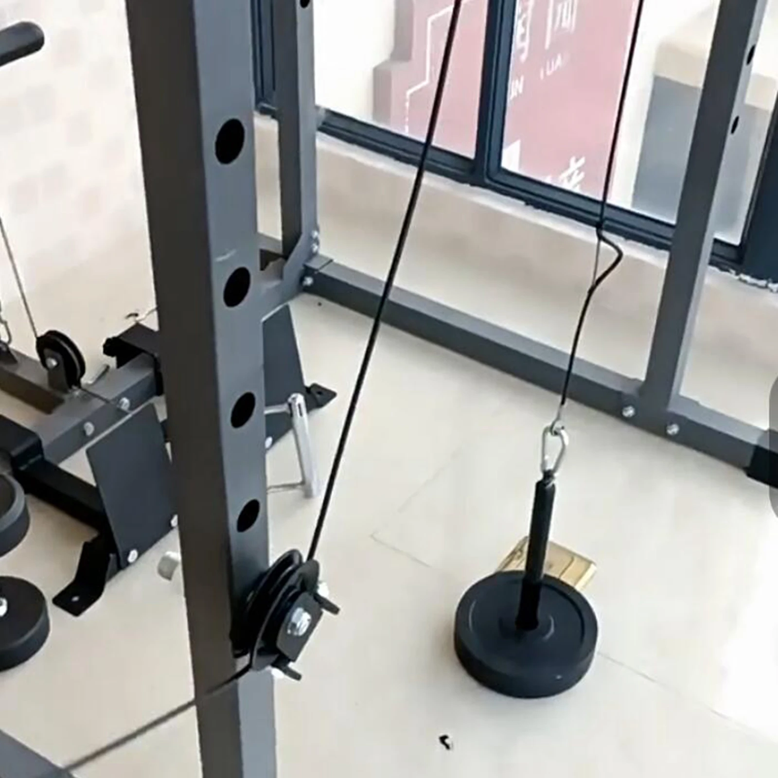 Bloque de polea de gimnasio, rueda de polea fija, piezas de máquina de ejercicio para entrenamiento, levantamiento de pesas, gimnasio en casa, Fitness