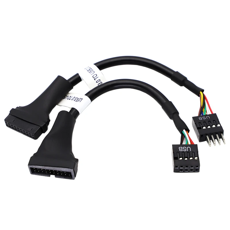 1/3/5/10Pc USB 3.0 to USB 2.0 Converter 20Pin Male/Female to 9Pin PC Motherboard M/F Data Cable Adapter Extend Cord for Computer