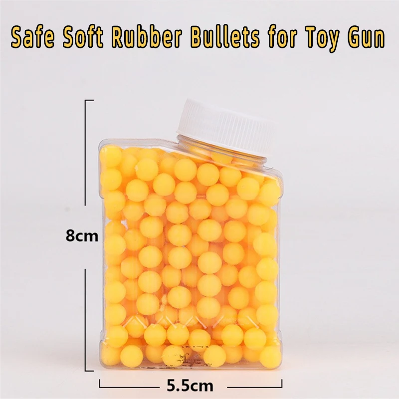 

Мягкие резиновые пули OO 6 мм, 7-8 мм, безопасные круглые шарики для детских игрушечных пистолетов, аксессуары для игр на открытом воздухе