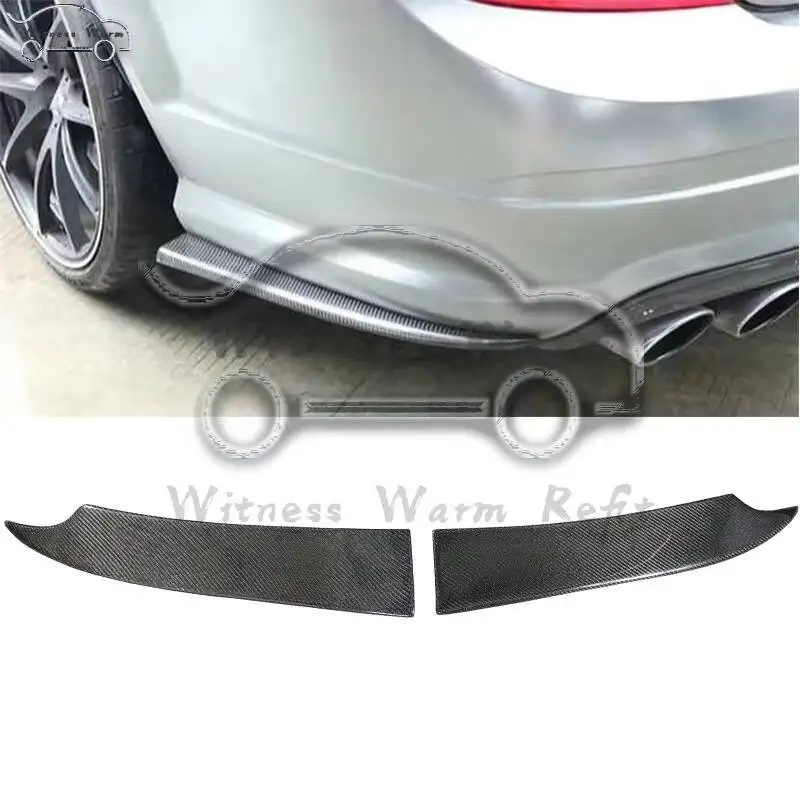 Pare-chocs arrière en fibre de carbone pour Benz Classe C, tablier de séparation latérale, W204 C63 Amg Car RoundAngle 07-11