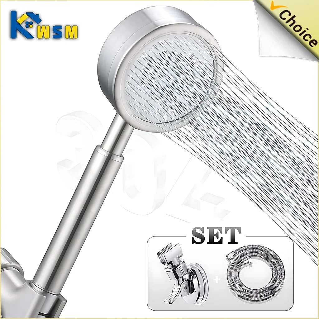 304 Stainless Steel Showerhead Bathroom Pressurized Shower Head Detachable High Pressure Shower Head Bathroom Accessories