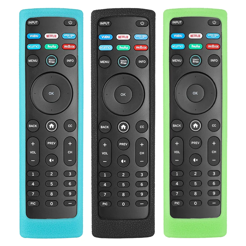 Silicone Remote Control Case Compatible With VIZIO XRT140 XRT136 TV Remote Shockproof Protective Shell Cover With a Lanyard