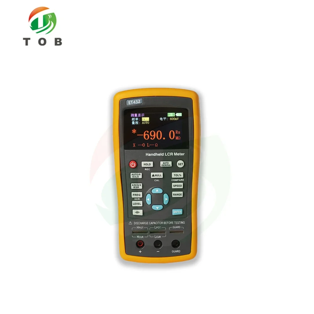 ET430 Handheld Digital LCR Meter 100Hz Capacitance Inductance Resistance Tester