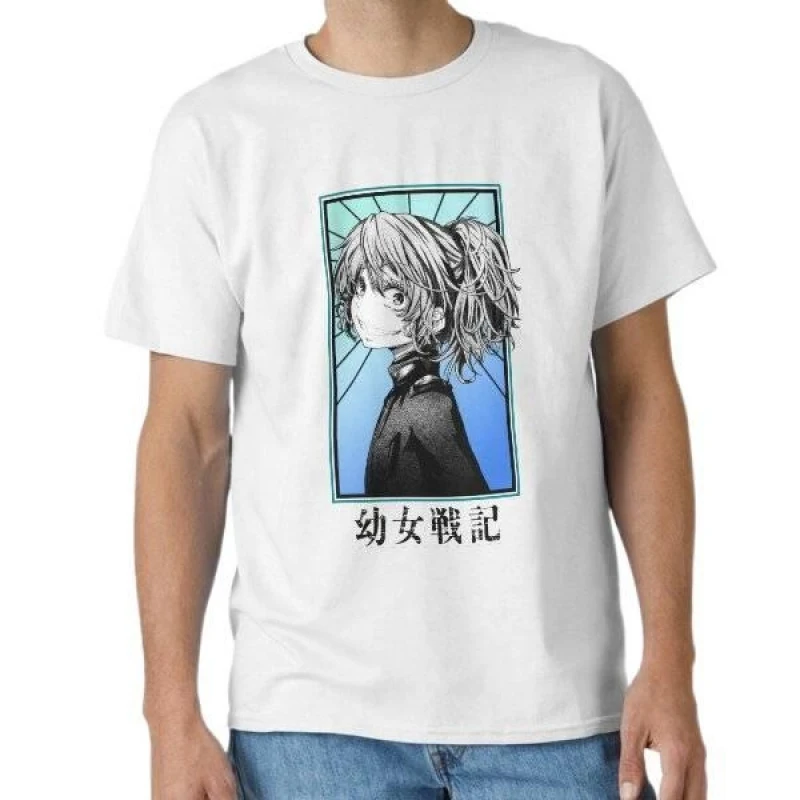 Saga Of Tanya The Evil 0429 Tanya Degurechaff Anime Gift t shirt Youjo Senki Manga tee Short-sleeve Y2K Clothes  All size Tops