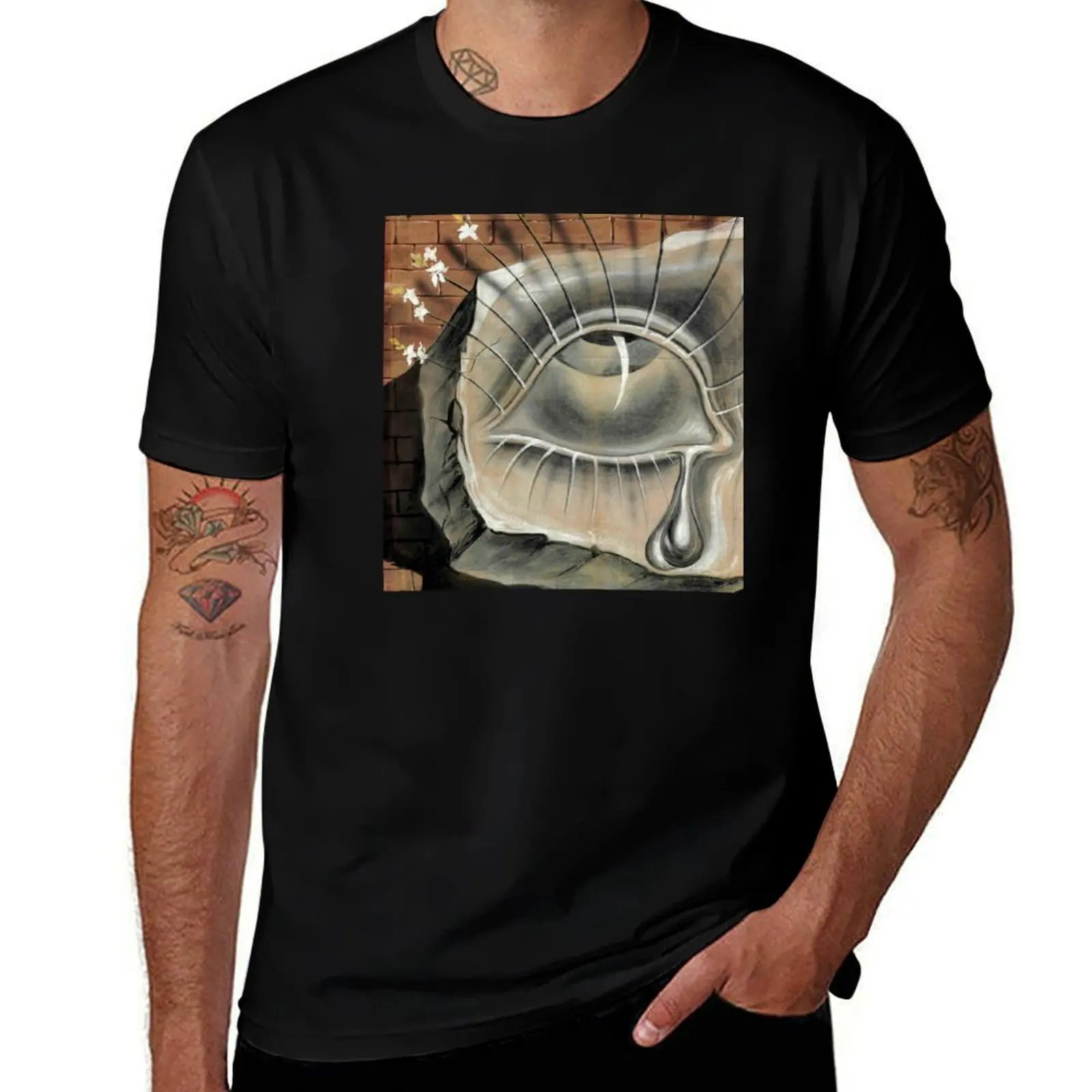 

Salvador dali original paintings surrealism T-Shirt blanks kawaii clothes man t shirt fitted t shirts for men