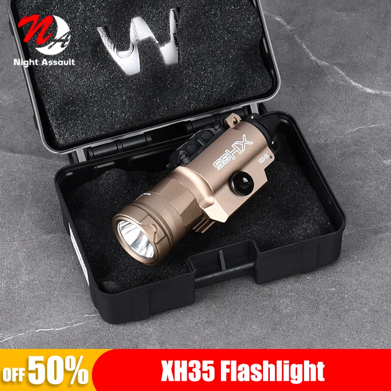 

WADSN Tactic Airsoft Surefie XH35 X300 800lm Ultra-High Power Strobe LED Flashlight Fit 20mm Rail Weapon Hunting Light