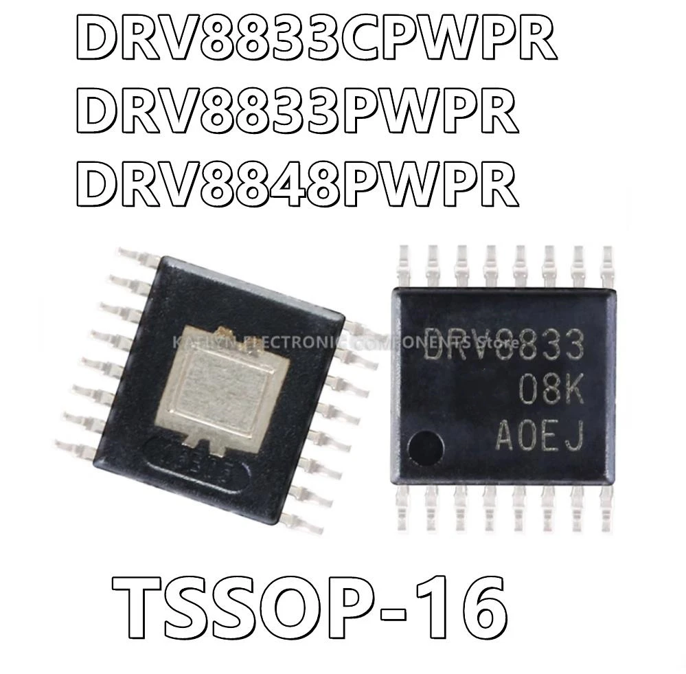 10pcs/lot DRV8833CPWPR DRV8833PWPR DRV8833 DRV8848PWPR DRV8848 Bipolar Motor Driver Power MOSFET PWM 16-HTSSOP