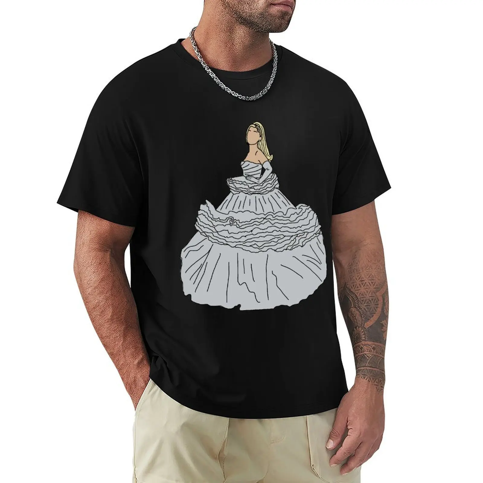 Ariana @ The Grammys T-Shirt Casual All Match Tee Shirt for Men
